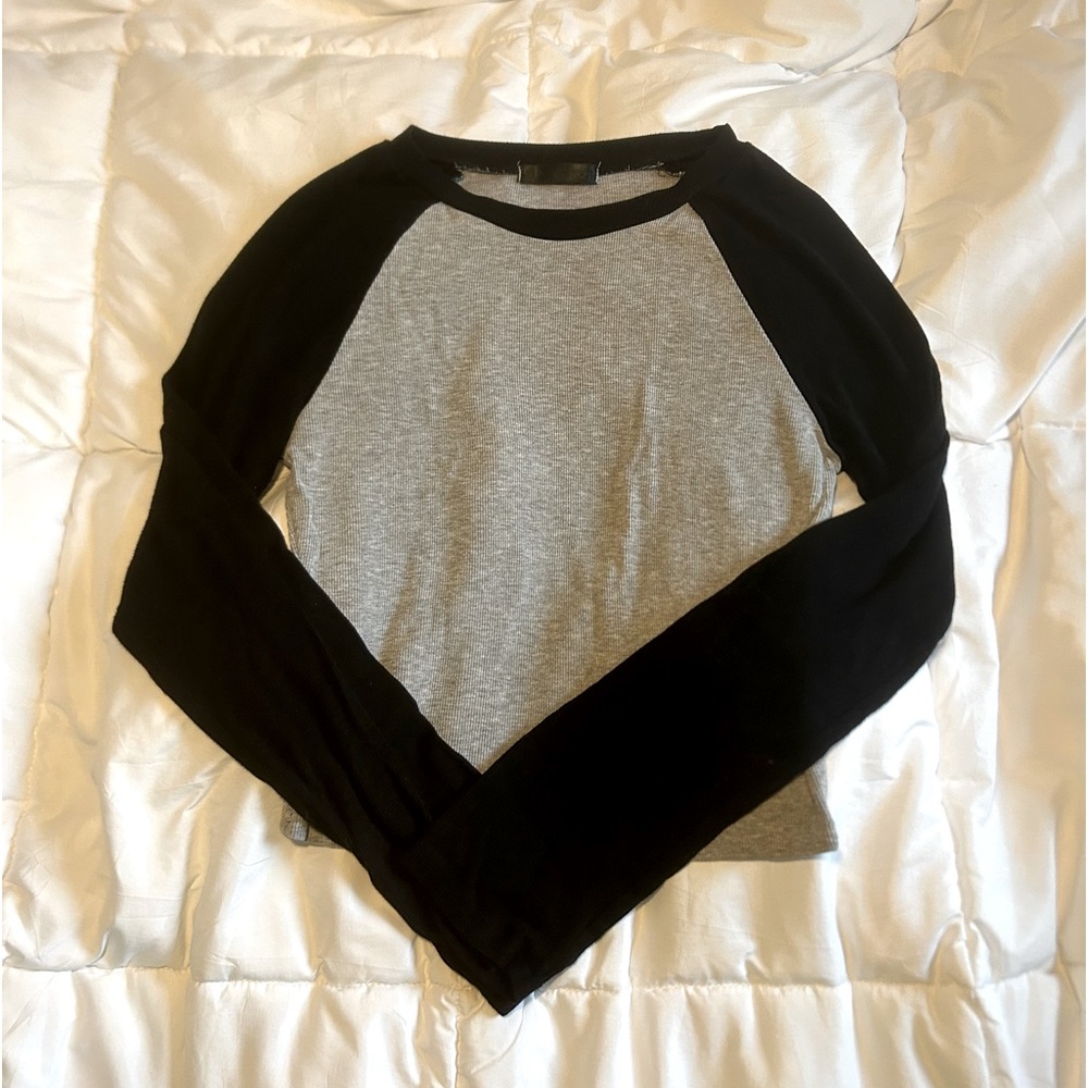 long sleeve y2k grunge baseball tee